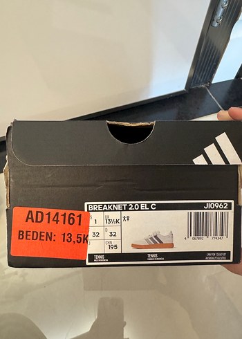ADİDAS BREAKNET 2.0 çocuk beyaz sneaker - Görsel 3