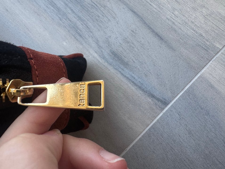 Kahverengi Süet Tokalı Kadın Çanta - Görsel 5