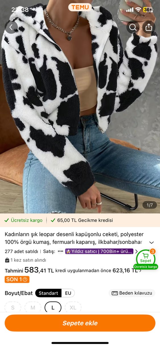 Kadın Siyah Beyaz Örgü Boğazlı Kazak - Görsel 4