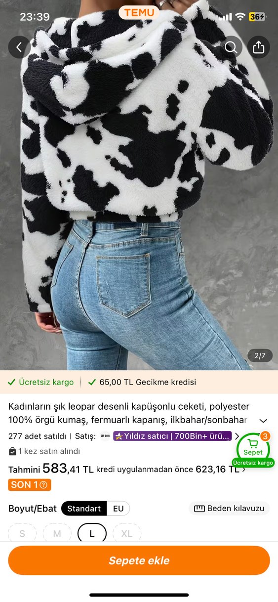 Kadın Siyah Beyaz Örgü Boğazlı Kazak - Görsel 2