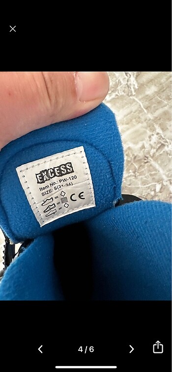 32 Beden mavi Renk Paten