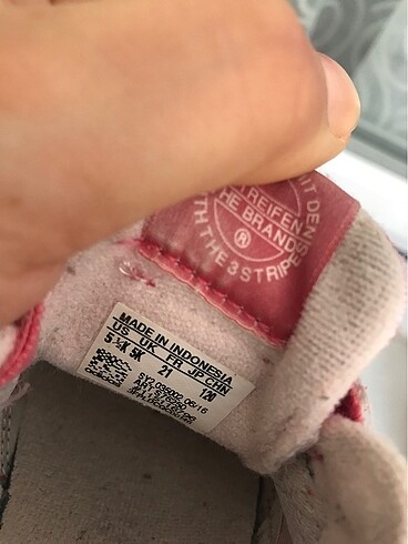 21 Beden pembe Renk Orjinal Adidas çocuk ayakkabısı