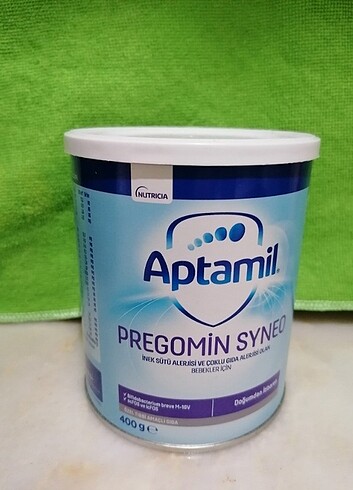 Sıfır hiç kullanılmamş aptamil pregomin syneo 0 6 ay bebek mamas