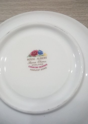 Çiçek Desenli Pastel Renkli Tabak - Görsel 2