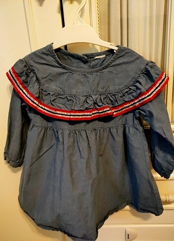LC Waikiki Kız Bebek Jean Elbise