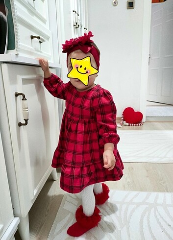 Kız Bebek Kırmızı Elbise