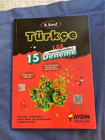 8.sınıf türkçe denemesi aydın yayınları