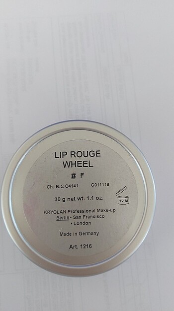 Kryolan KRYOLAN RUJ ÇARKI LİP ROUGE WHEEL 6 RENK