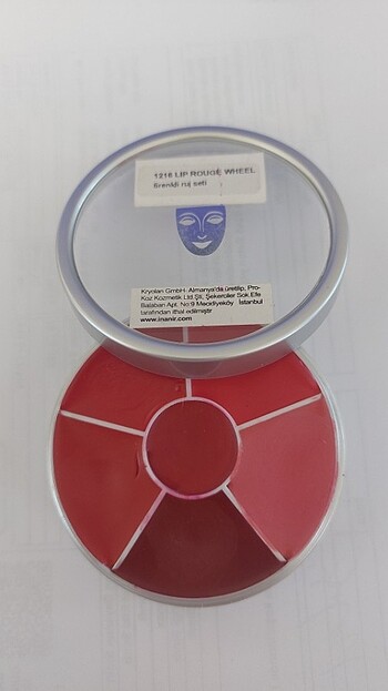 Beden KRYOLAN RUJ ÇARKI LİP ROUGE WHEEL 6 RENK