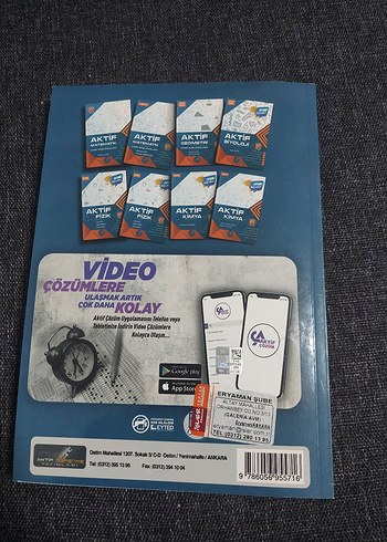  Beden Aktif Biyoloji TYT AYT Soru Bankası 1050 Soru