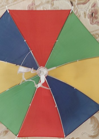 Renkli Katlamalı kafa şemsiye yeni - Görsel 3