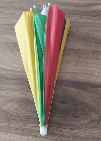 Renkli Katlamalı kafa şemsiye yeni - Görsel 2