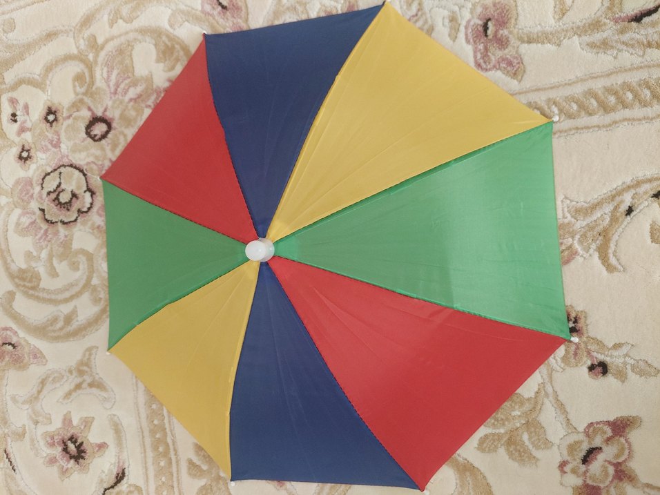 Renkli Katlamalı kafa şemsiye yeni - Görsel 5