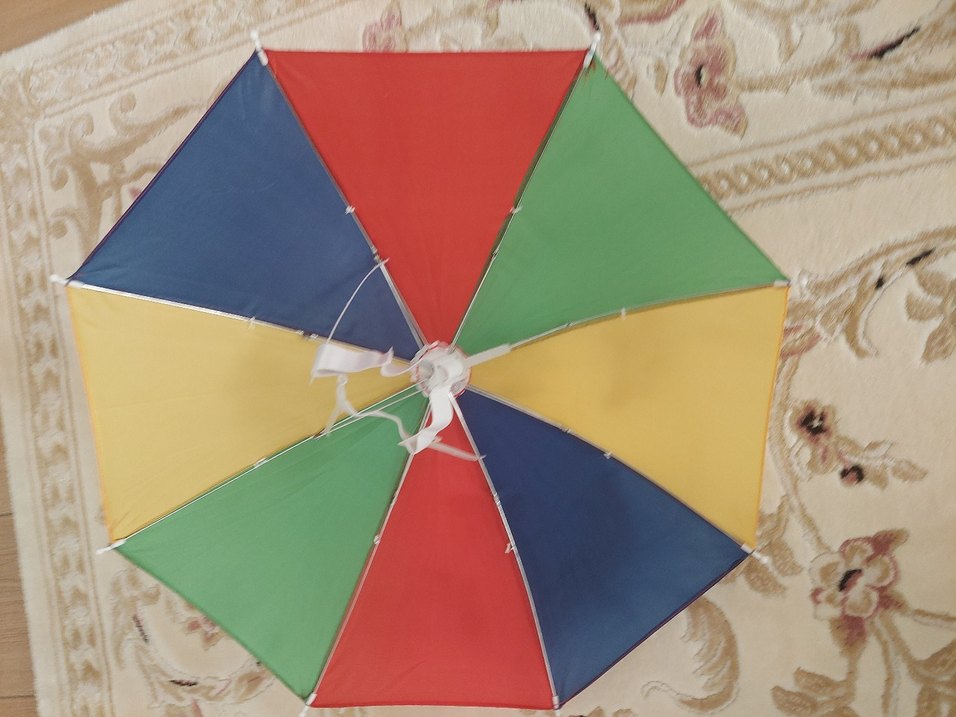 Renkli Katlamalı kafa şemsiye yeni - Görsel 3