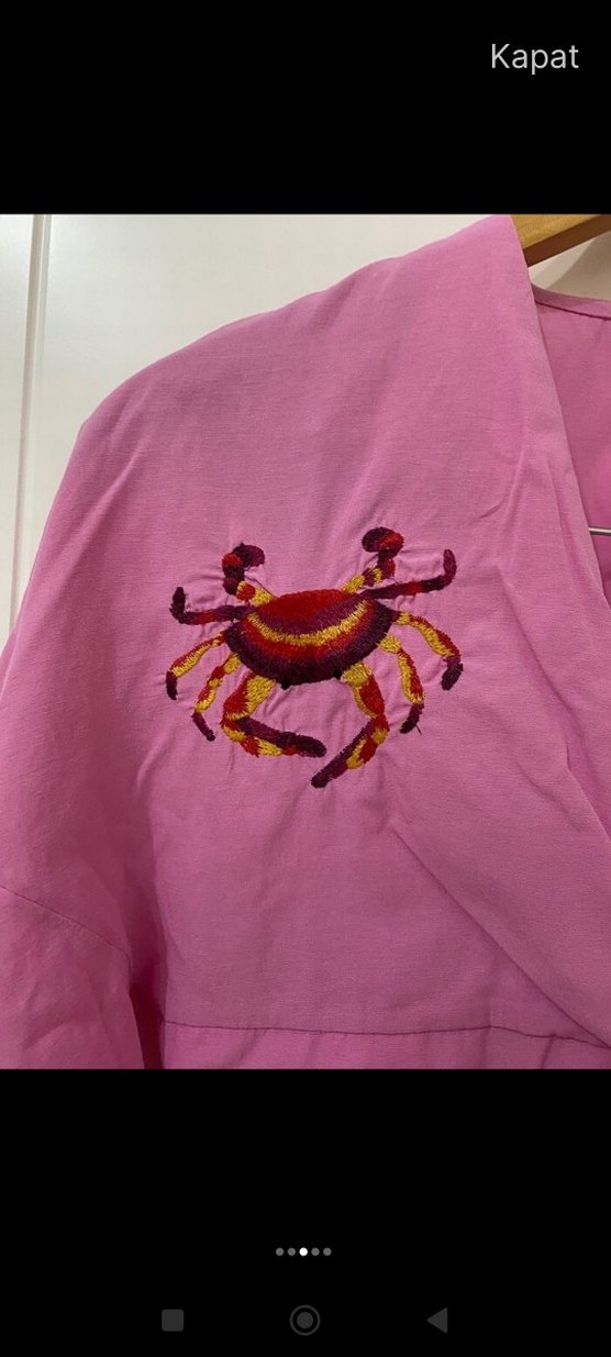 Pembe  plaj  gömleği (38 beden) - Görsel 3