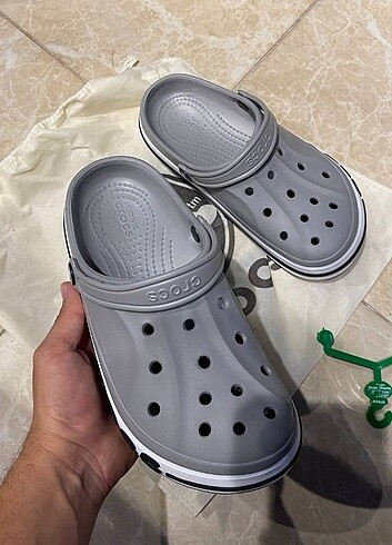 36 Beden Crocs Bayaband Gri Beyaz