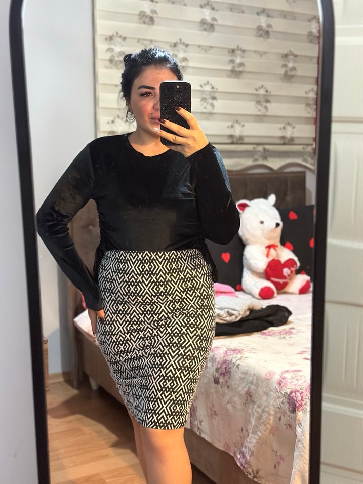 Siyah Zebra Desenl Kalem etek - Görsel 2