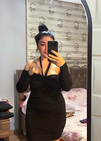 Siyah Straplez Gotik Midi Elbise - Görsel 2