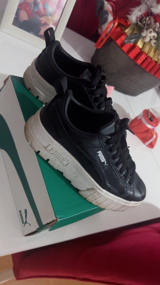 Siyah Kadın Platform Spor Ayakkabı - Görsel 2