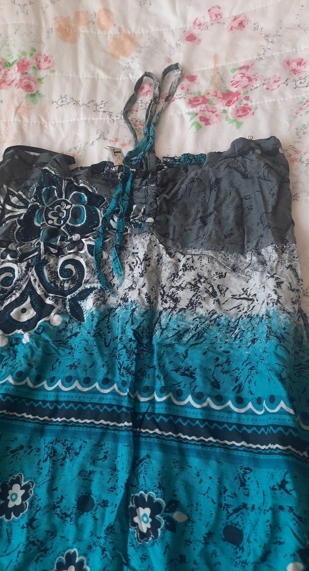 Turkuaz Bohem Uzun sraplez - Görsel 2