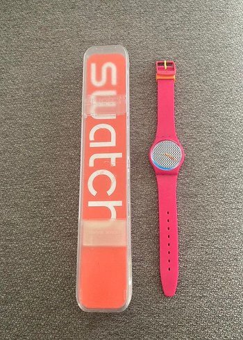 Pembe Swatch marka orijinal saat - Görsel 2