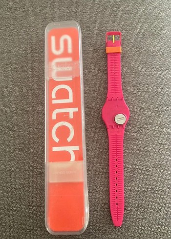 Pembe Swatch marka orijinal saat - Görsel 3
