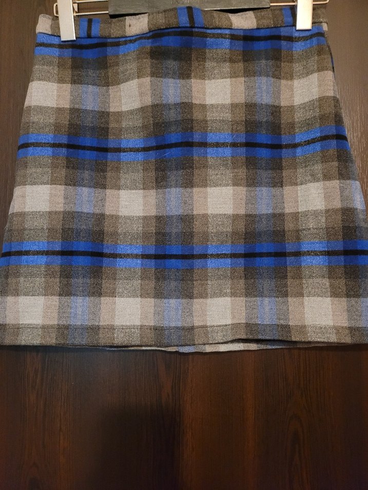 Ekose Midi Etek - Görsel 4