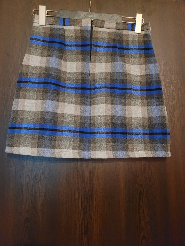 Ekose Midi Etek - Görsel 3