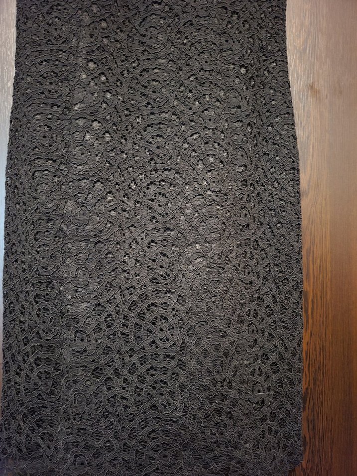 Siyah Dantelli Straplez midi Abiye Elbise - Görsel 4