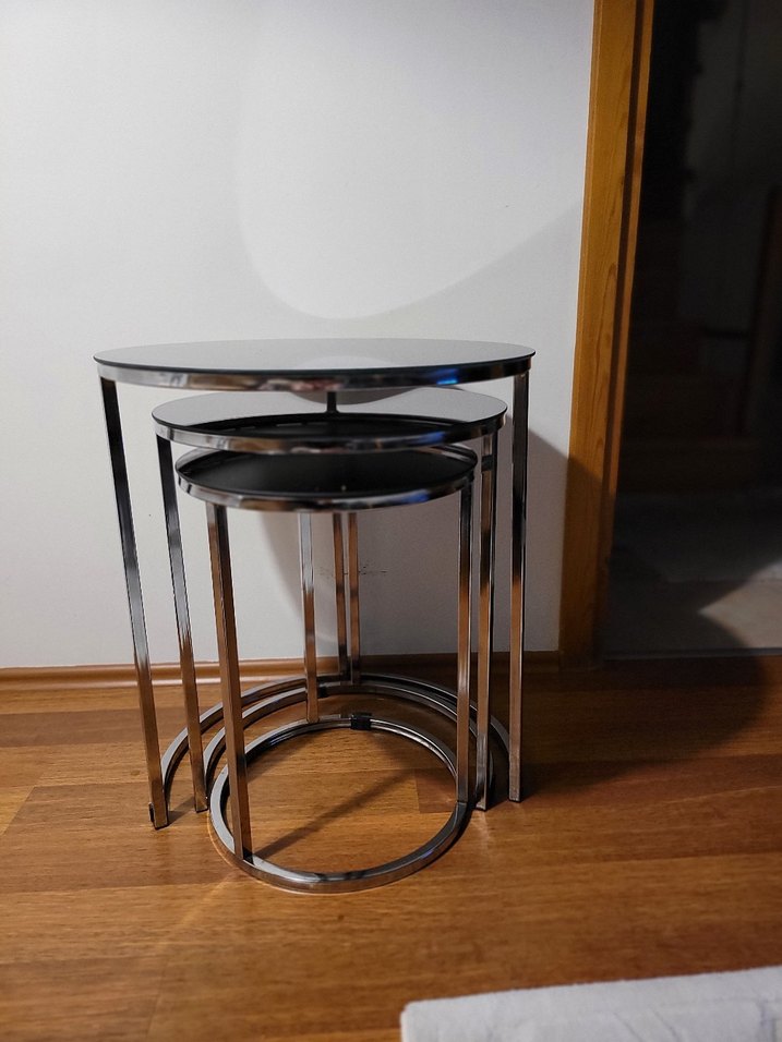 Üçlü zigon sehpa - Görsel 2