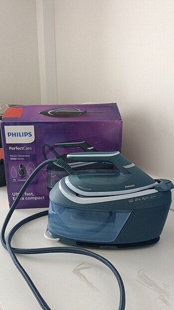 Philips 6000 serisi buhar Kazanlı ütü hasarsız 