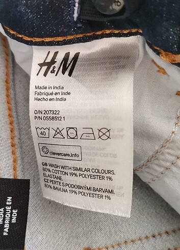 7 Yaş Beden lacivert Renk H&M Kot Pantolon