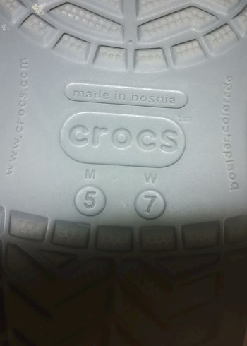 37 Beden gri Renk Orijinal Crocs Terlik