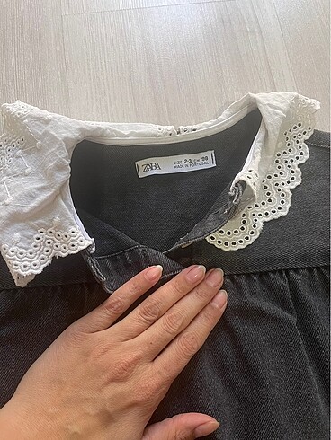 24-36 Ay Beden Zara denim elbise