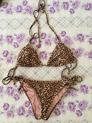 30 Beden Leopar Bikini Takım