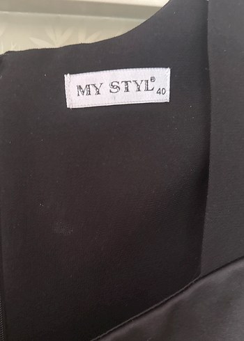 Siyah Straplez Midi Gotik Mezuniyet Elbisesi - Görsel 3