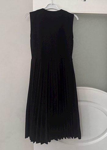 Siyah V Yaka Kısa Kadın Tulum - Görsel 5