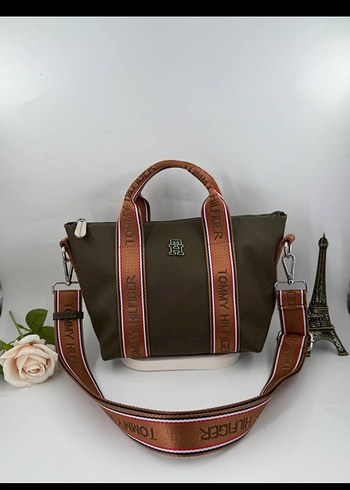 Kahverengi Deri Tommy Hilfiger Kadın Çanta