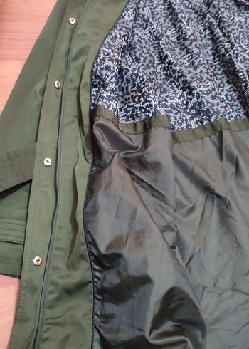 Kemerli Yeşil  Ceketi - Görsel 2