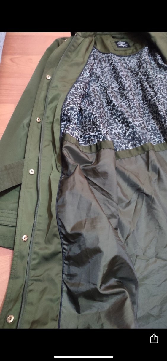 Kemerli Yeşil  Ceketi - Görsel 2