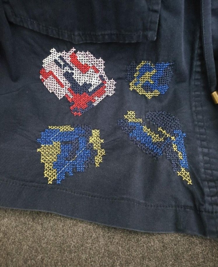 Nakışlı, Düğmeli, Ceketi - Görsel 3