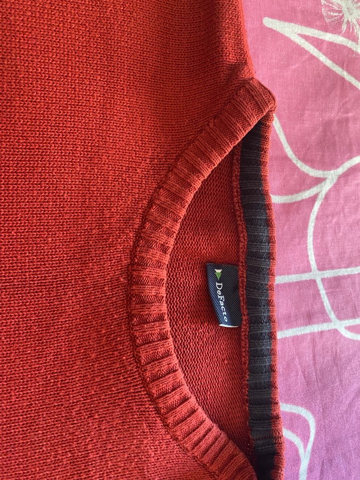 Kırmızı Erkek Triko Kazak - Görsel 2