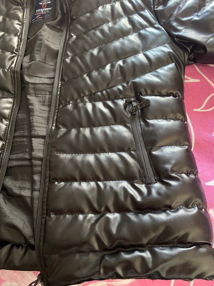 Siyah Fermuarlı erkek deriMont - Görsel 3