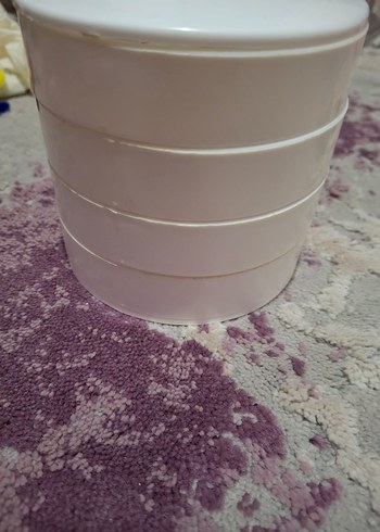 Beyaz Yuvarlak Plastik düzenleyici Kabı - Görsel 4