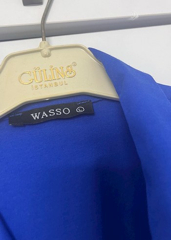 Düğmeli Mavi Kadın Gömlek - Görsel 4