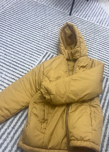 Sarı Fermuarlı unisex Çocuk Mont - Görsel 2