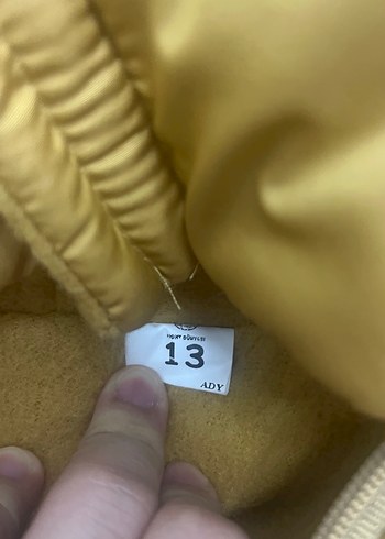 Sarı Fermuarlı unisex Çocuk Mont - Görsel 3