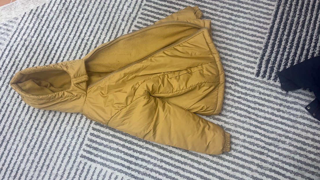 Sarı Fermuarlı unisex Çocuk Mont - Görsel 4