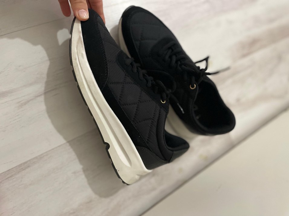 Siyah kadın spor ayakkabı - Görsel 2