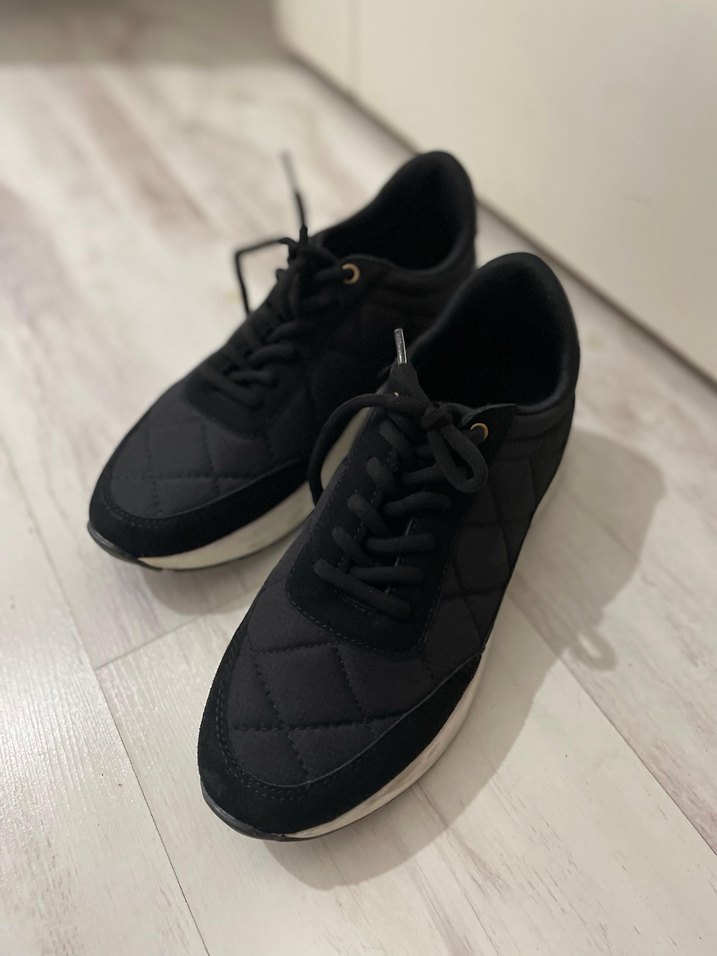 Siyah kadın spor ayakkabı - Görsel 4